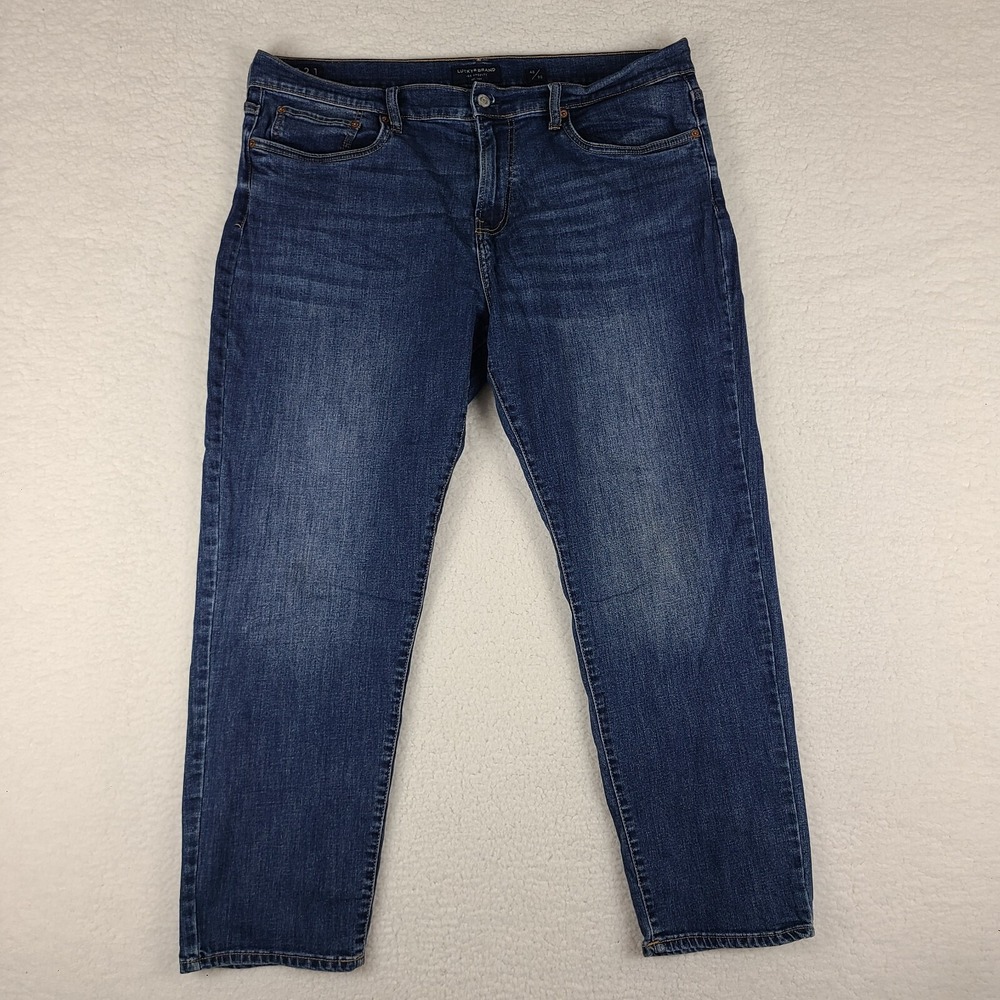 Lucky Brand Jeans Mens 40x30 Blue 221 Straight Leg Dark Wash